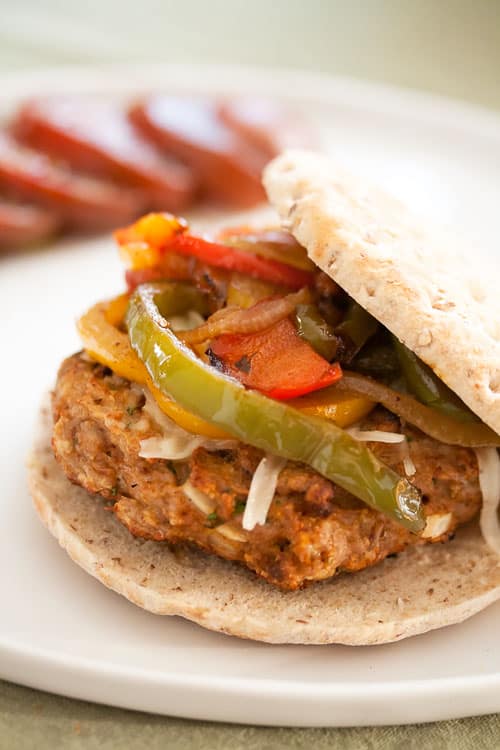 Living Fajita Loca: Chicken Fajita Burgers | Crumb: A Food Blog