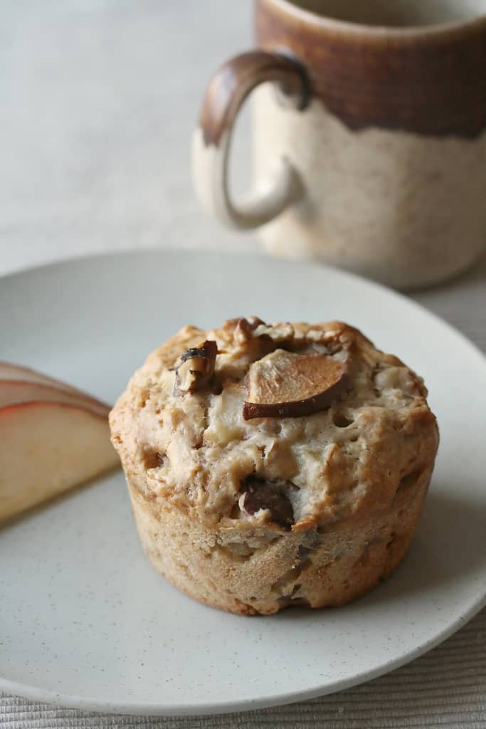 Pear Walnut Ginger Muffins