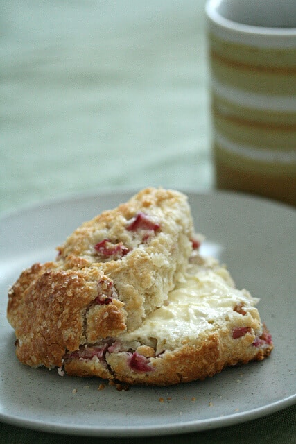 Rhubarb Scones