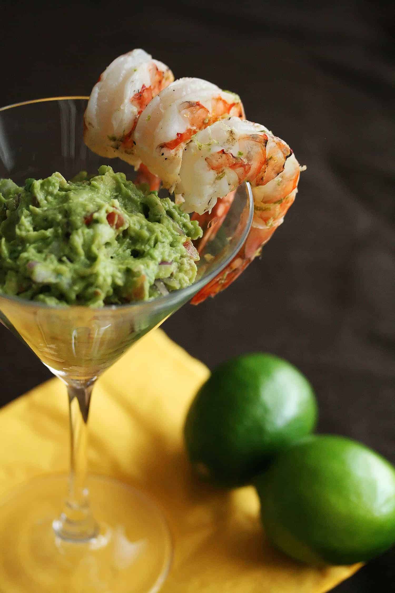 Guacamole and Shrimp Cocktail