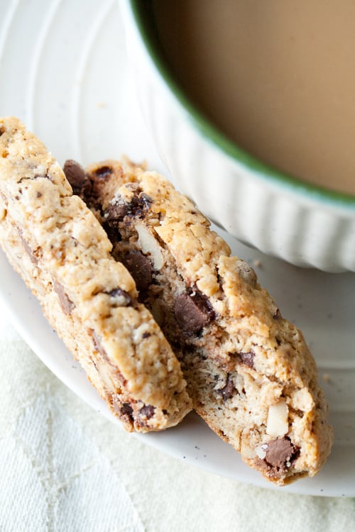 Biscotti with a Cup of Coffee