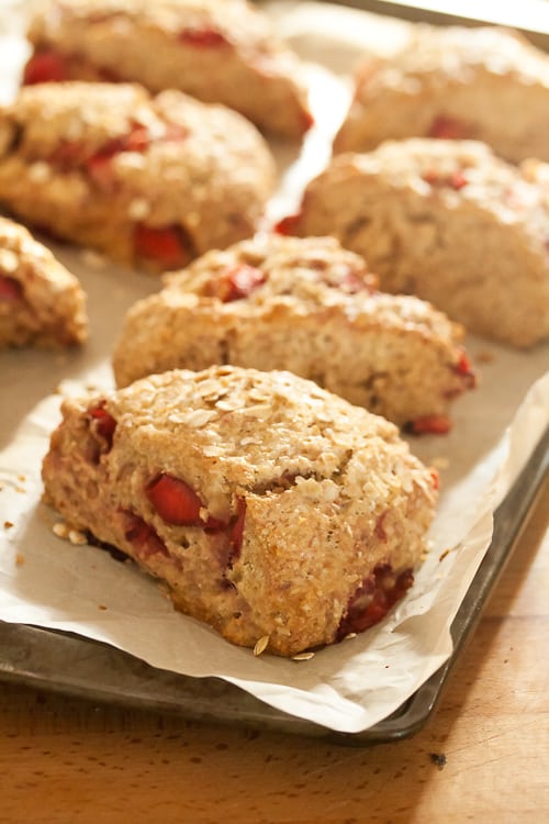 Strawberry Oatmeal Scones