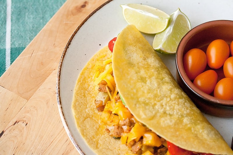 Potato and Chorizo Tacos