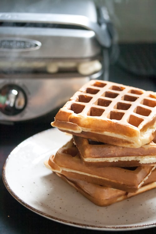 Egg Nog Waffles