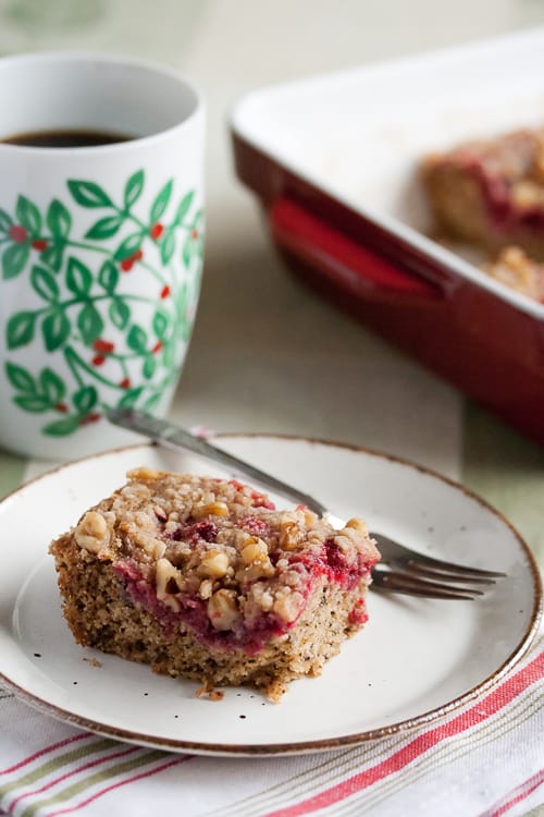 Christmas Week Cranberry Walnut Coffeecake Crumb A Food Blog