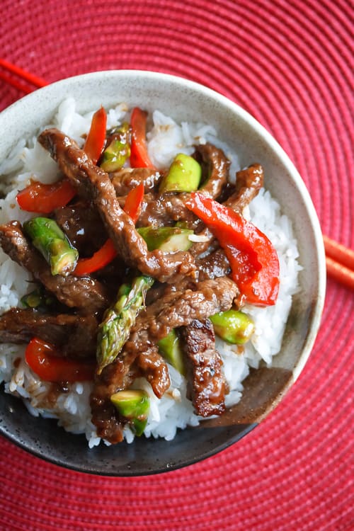 Beef and Asparagus Stir Fry