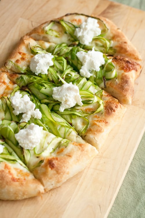 Shaved Asparagus Pizza