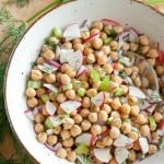 Chickpea Salad with Roasted Lemon Vinaigrette