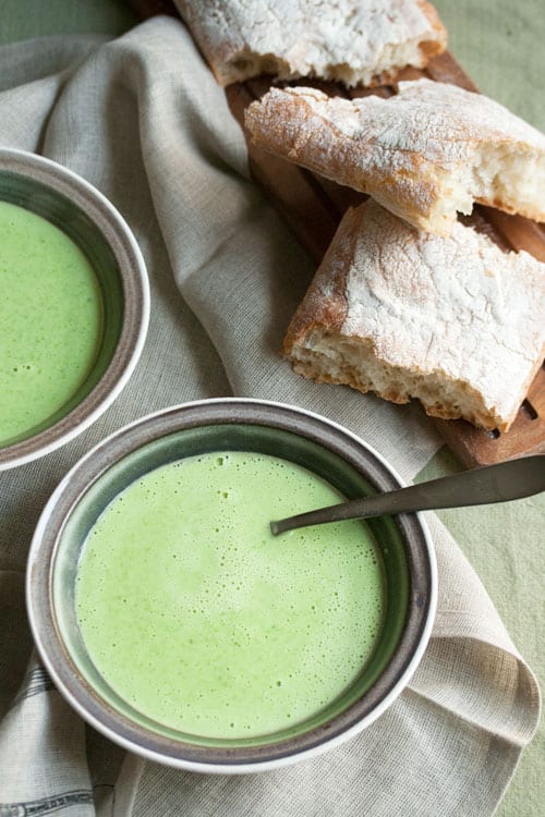 Fresh Sweet Pea Soup