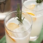 Meyer Lemon Rosemary Gin Fizz