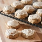 Applesauce Cookies with Browned Butter Icing