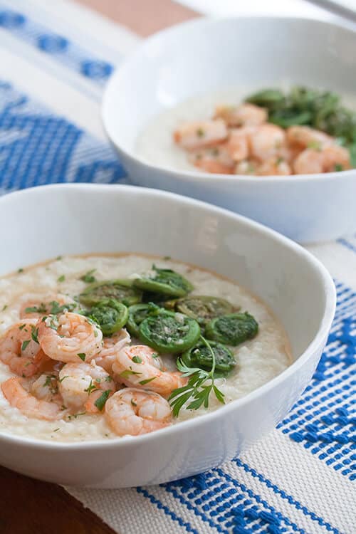 Lemon-Garlic Shrimp and Grits