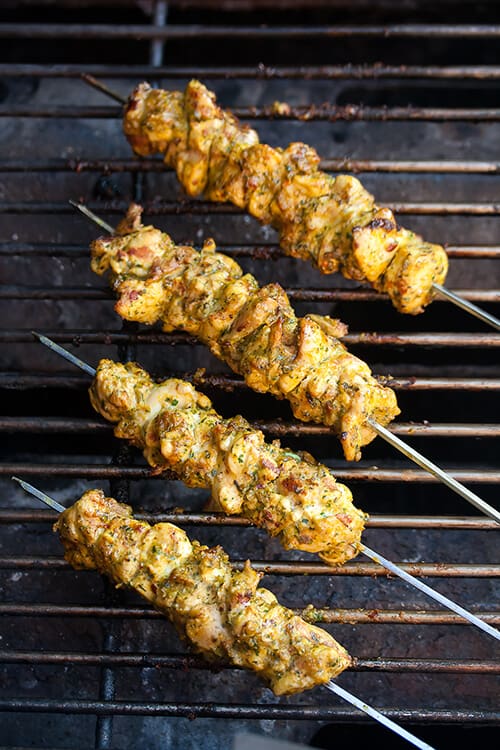 Grilled Chermoula Chicken Skewers