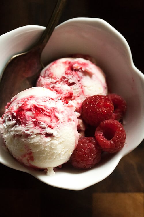 Raspberry Ripple Buttermilk Gelato