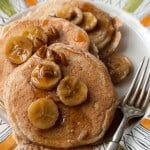 Multigrain Bananas Foster Pancakes
