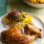 Anniversary Grilled Chicken with Saffron and Preserved Lemon