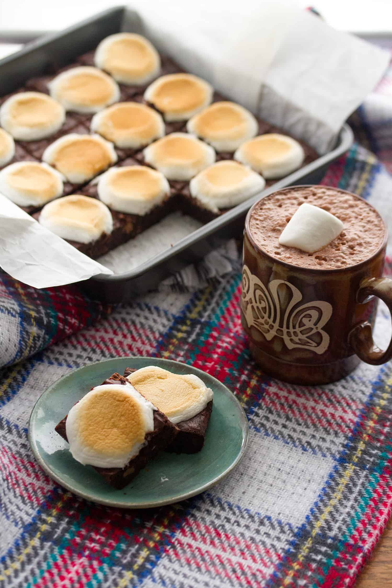 Hot Cocoa Brownies