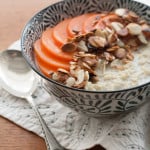 Millet Porridge with Toasted Almonds and Persimmons