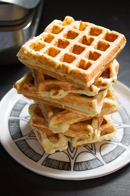 Savory Herbed Ricotta Waffles