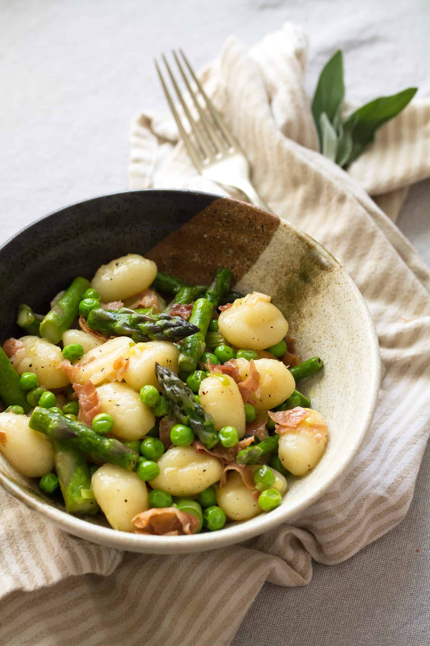 Gnocchi with Asparagus and Peas