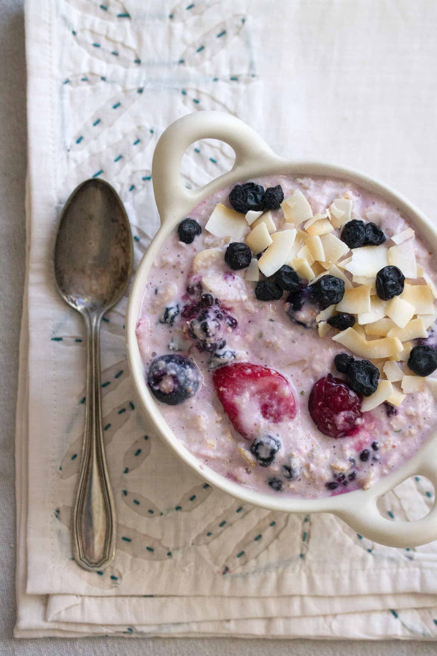 Overnight Berry Bircher Muesli