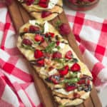 Grilled Strawberry and Camembert Flatbreads