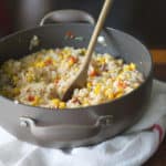 Corn, Red Pepper and Bacon Risotto