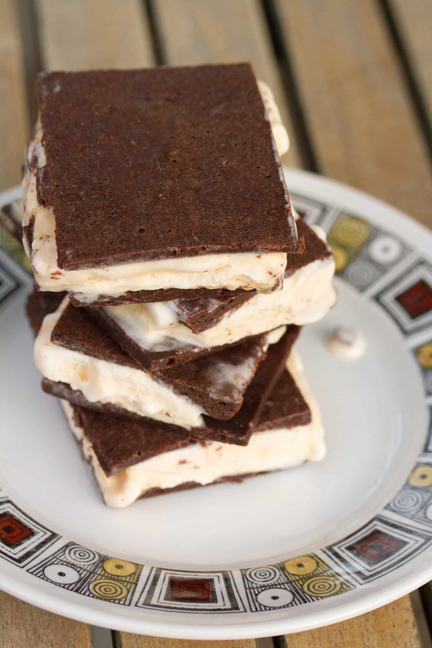 Brownie Ice Cream Sandwiches