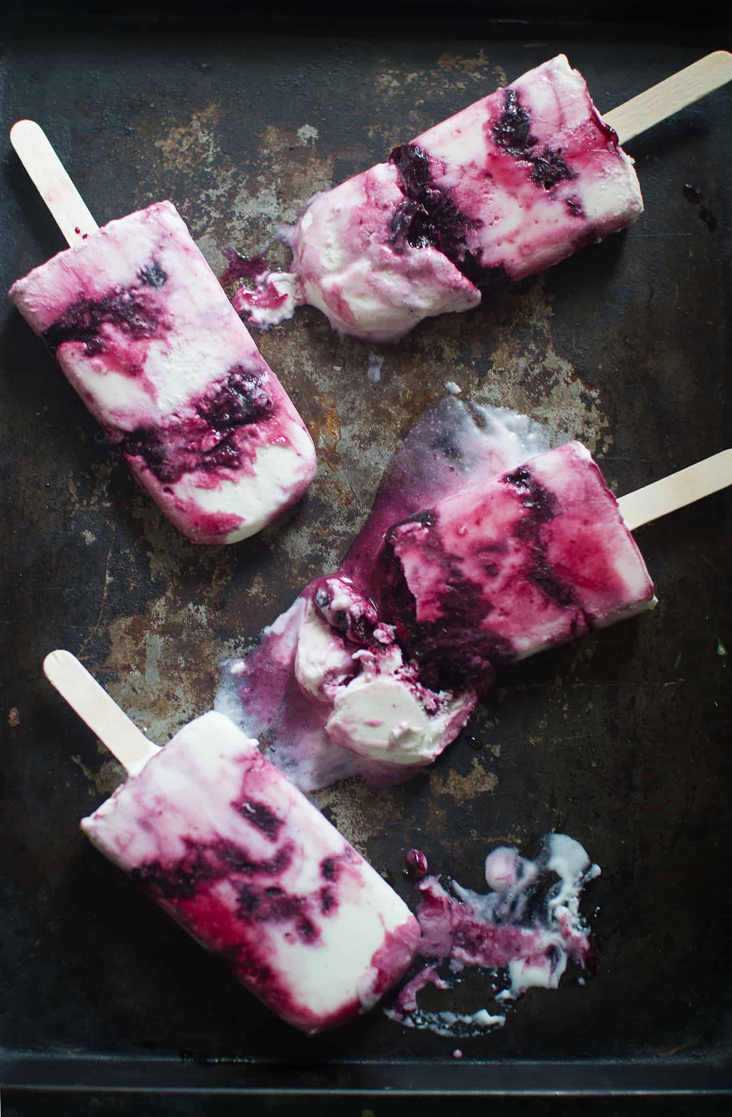 Cherry Cheesecake Popsicles