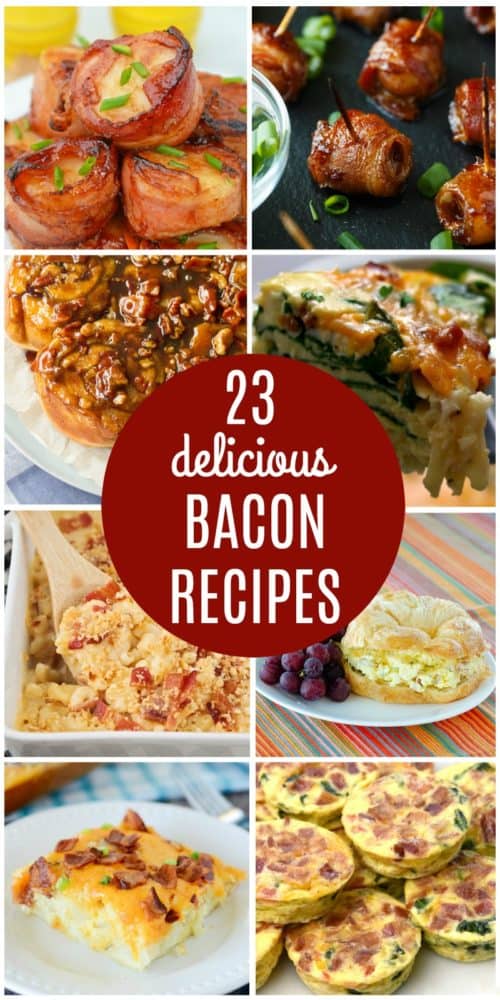 Bacon Recipe Collage