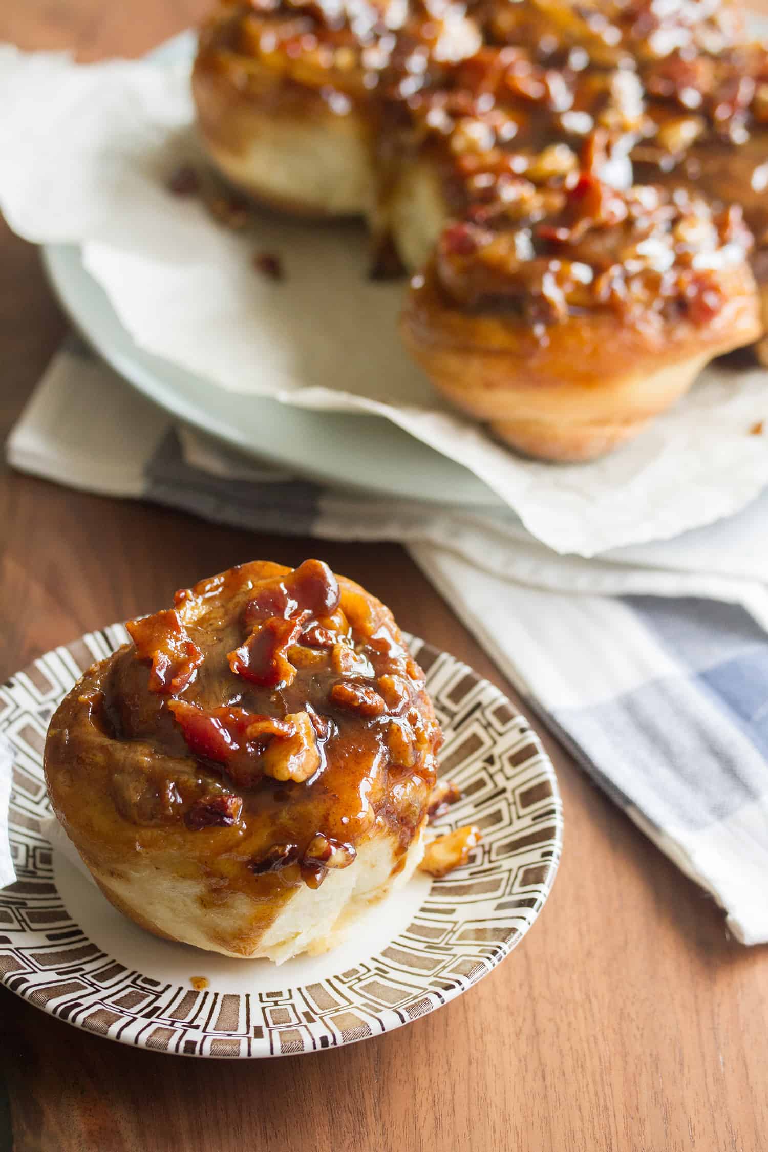 Maple-Bourbon Bacon Sticky Buns