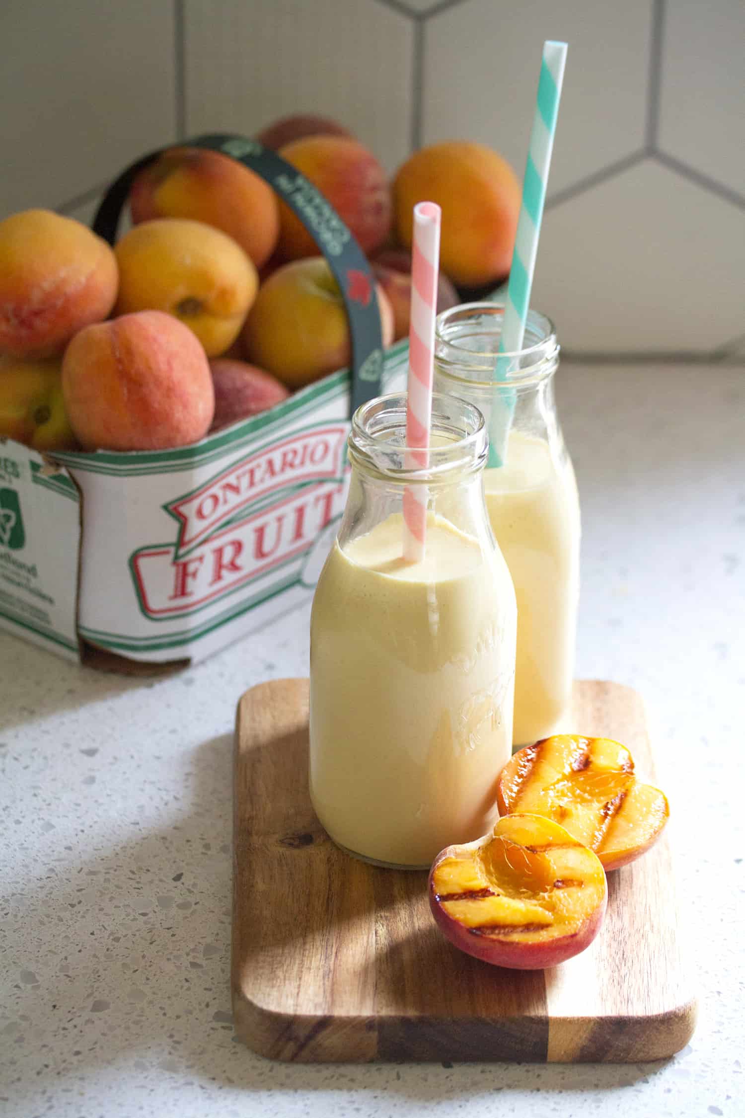 Grilled Peach Lassi