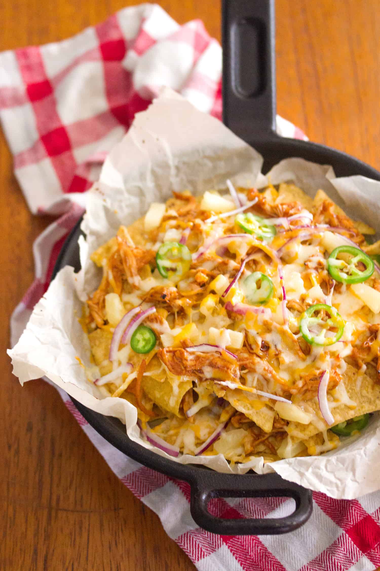 Hawaiian Barbecue Chicken Nachos