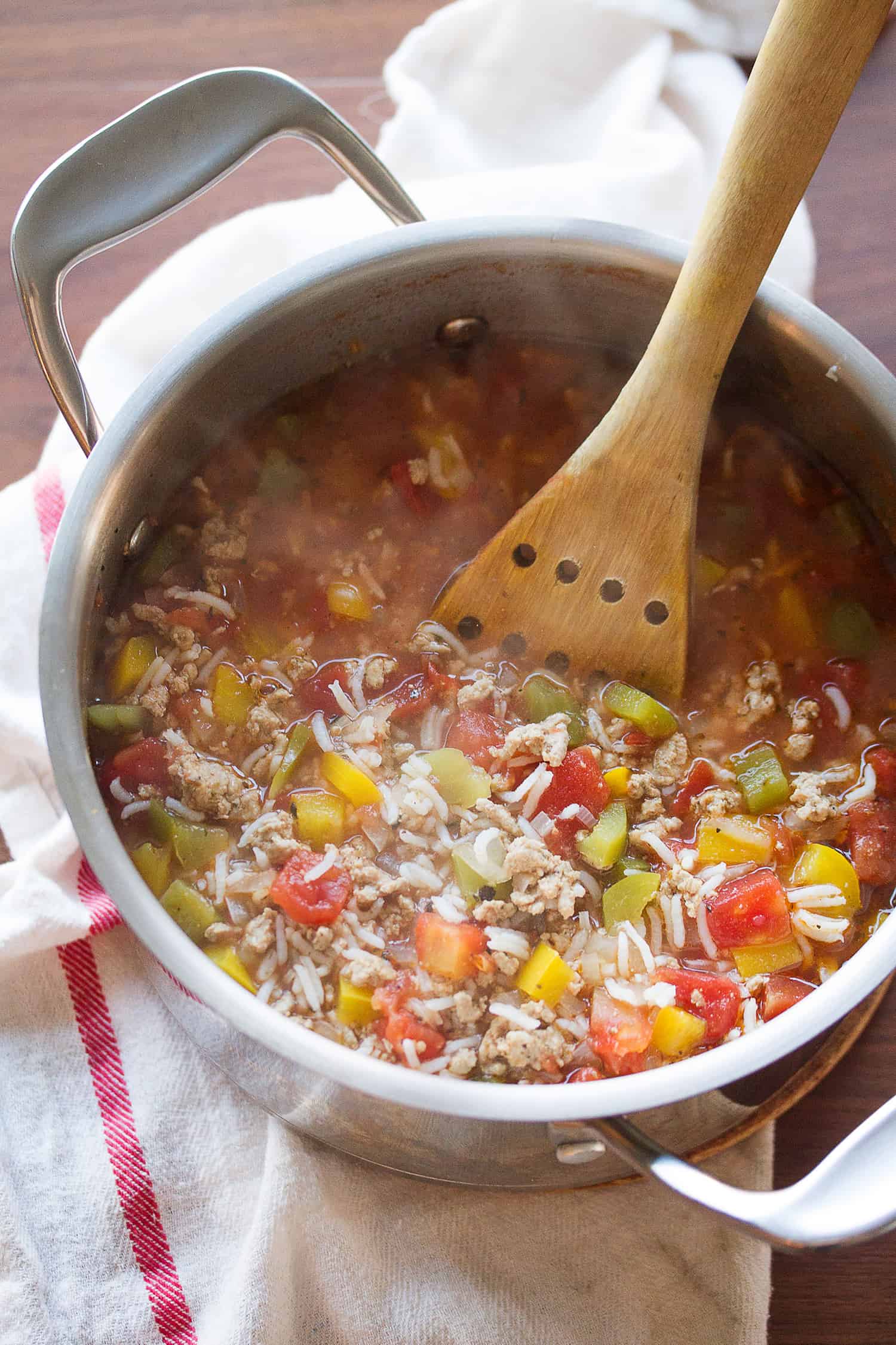 Turkey Stuffed Pepper Soup