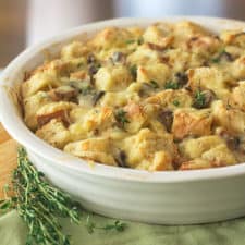 Savoury Mushroom Bread Pudding-image