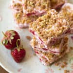 Frozen Strawberry Shortcake Bars