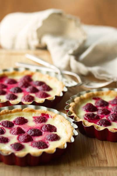 Raspberry Custard Tartlets