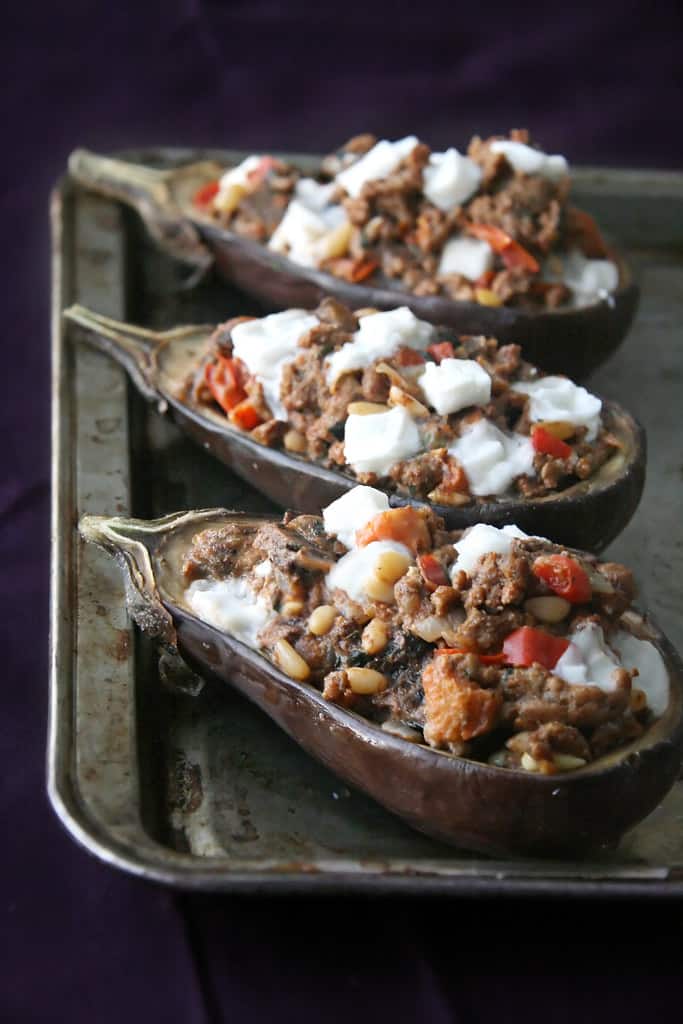 Stuffed Baby Eggplants