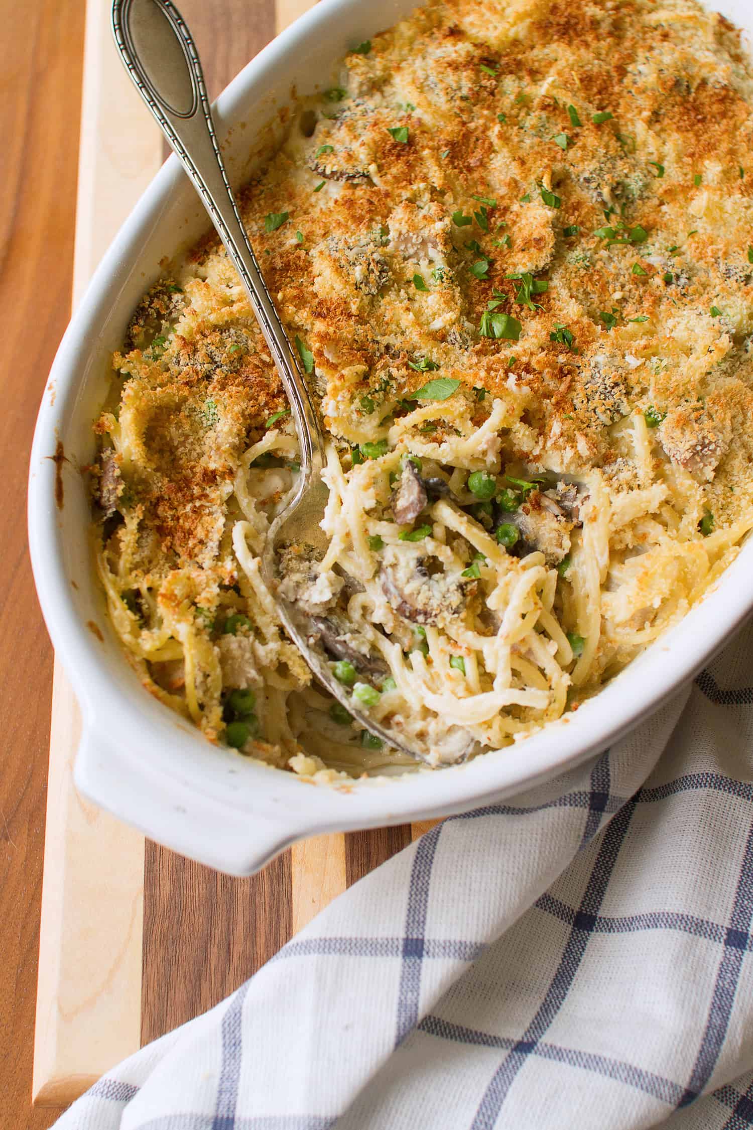 Leftover Turkey Tetrazzini Casserole