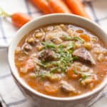 Instant Pot Beef-Barley Soup