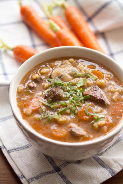 Instant Pot Beef-Barley Soup