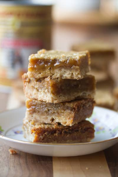 Stack of Butter Tart Bars