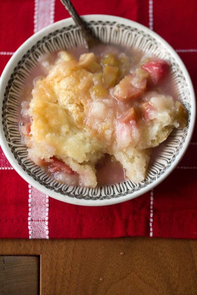 Saucy Rhubarb Pudding Cake