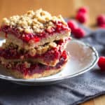 Raspberry-Rhubarb Crumble Bars