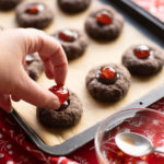 Chocolate Cherry Thumbprints